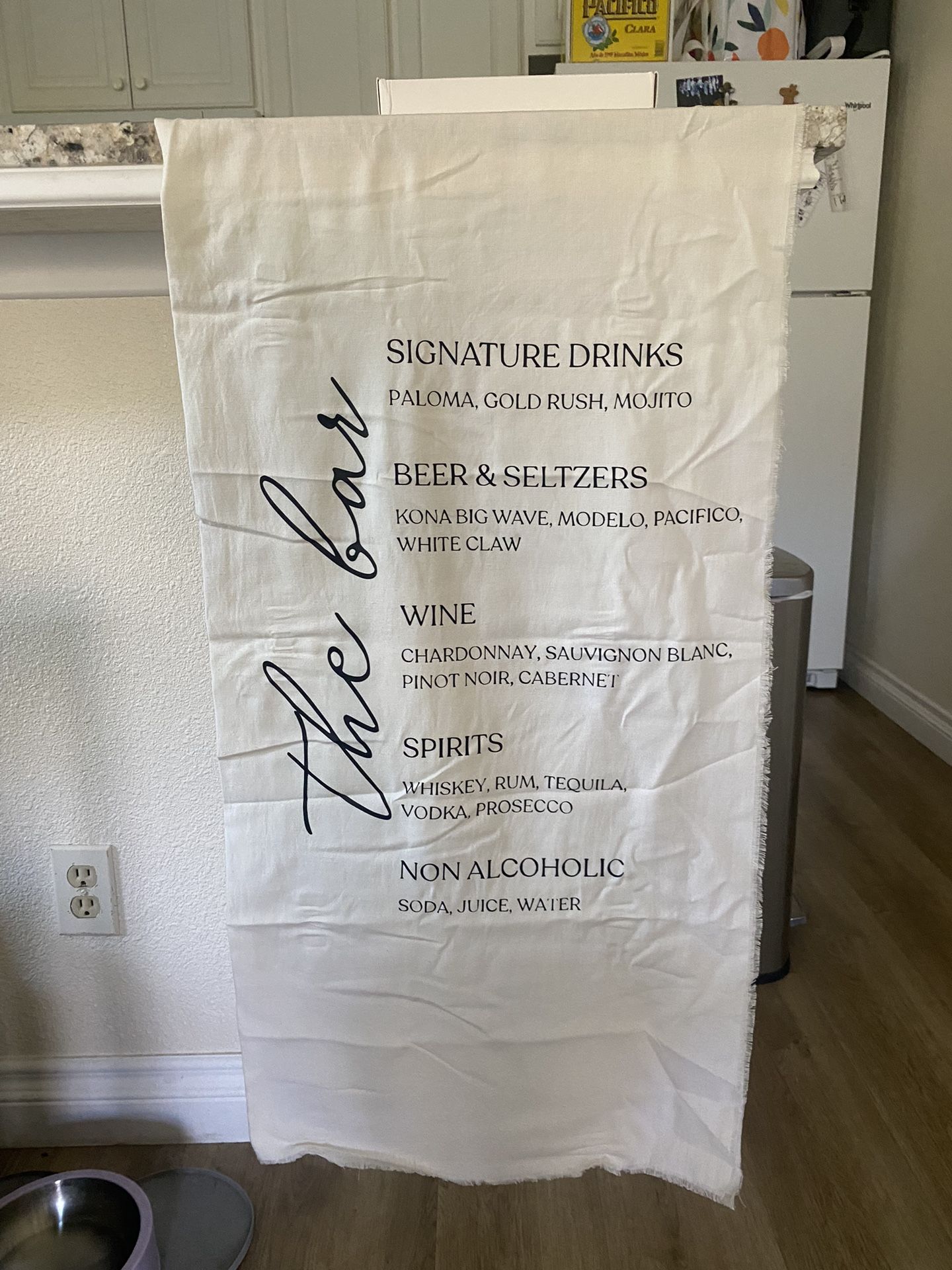 Linen Bar Sign (Wedding/Party)