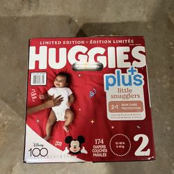 New - Sealed Box - Huggies Plus Size 2 Diapers 