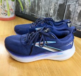 Brooks Glycerin 22 women  Blue Low Top Lace-Up Running Sneaker 8.5 Wide D