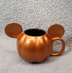 DISNEY Parks Mickey Mouse Ears Pumpkin Coffee Cup Mug