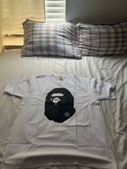 Bape big color ape head tee white