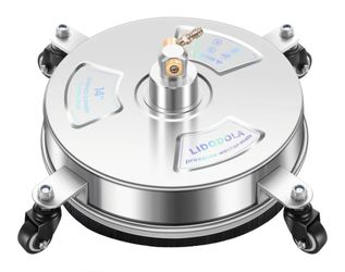 14" Pressure Washer Surface Cleaner with 4 Wheels - Stainless Steel Surface Cleaner for Pressure Washer