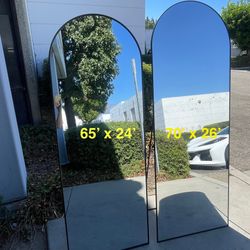 65 x 24 MIRROR - Full Length Arch Mirror with Stand 65x24