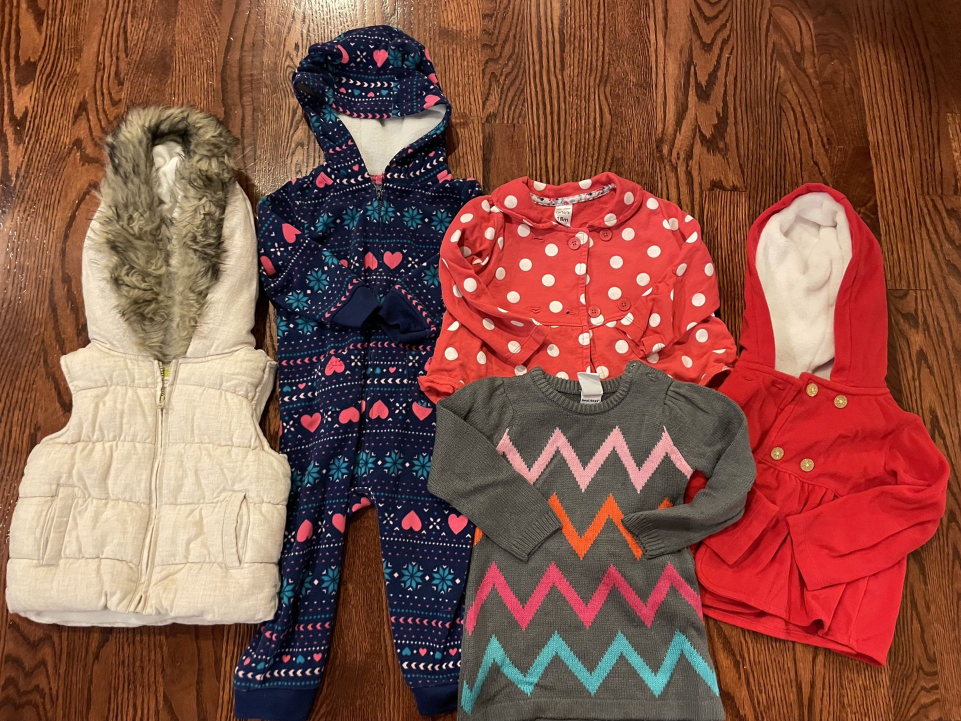 Girls 18 Month Fall / Winter Clothing Lot 