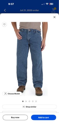 Size 38/32Rustler Wrangler Rustler Men's and Big Men's Straight Leg Carpenter Jeans