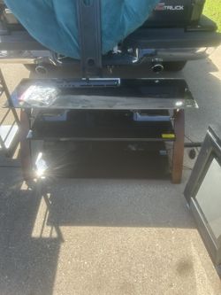 Glass 3 Tiered TV Stand