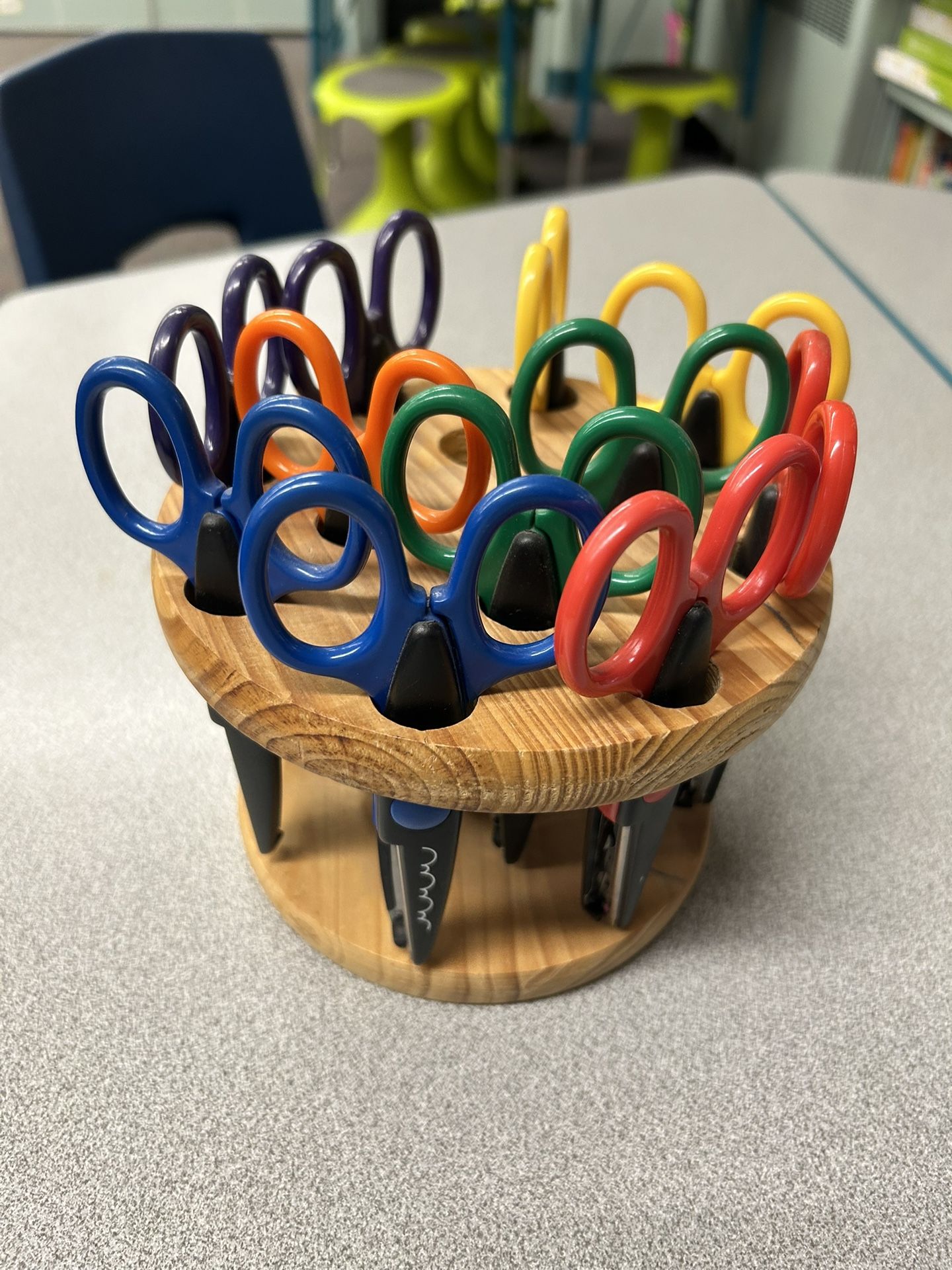 Edger Scissors, Scissor Holder, Set of 11, Arts and Crafts, Classroom, Homeschool 