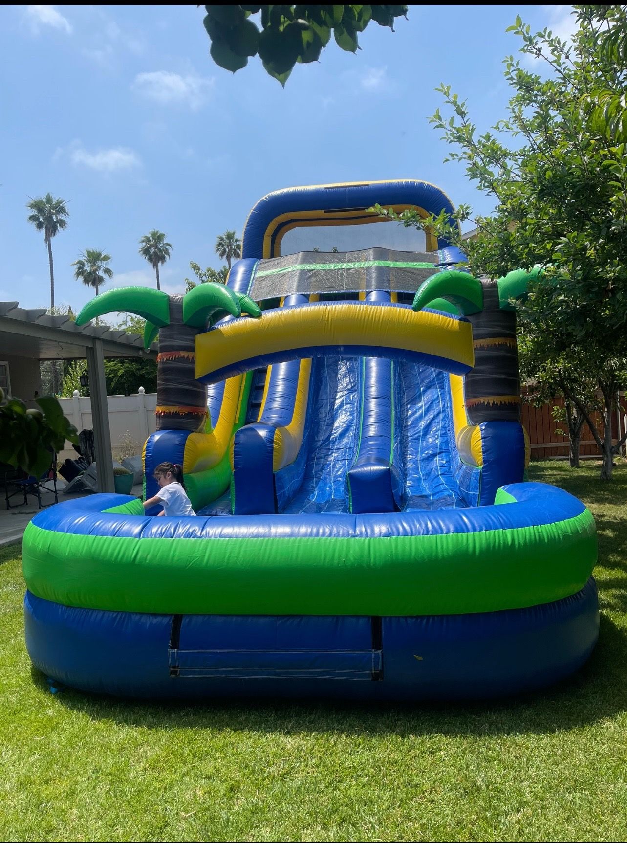 18ft Double Lane Waterslide