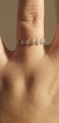 Silver ring.