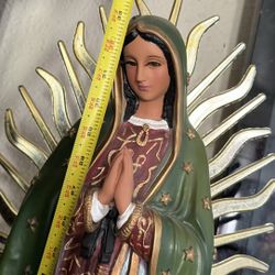 Virgen De Guadalupe De Fibra No Es Yeso 