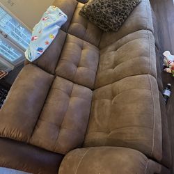 Sofa And Loveseat Recline Set