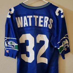 NFL Seattle Seahawks Ricky Waters#32 Champion Jersey Size Large