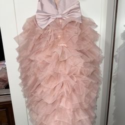 Vestido Elegante Para Niña Buen Estado Usado Dos Veces Para Fotos 12-18 Meses 