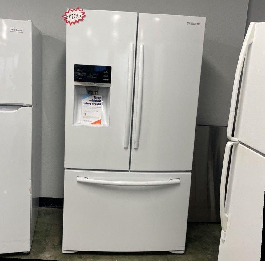 White Samsung French Door Refrigerator