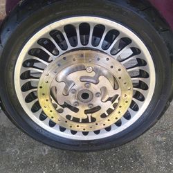 2011 Road Glide.    Tires And Rims For Sale