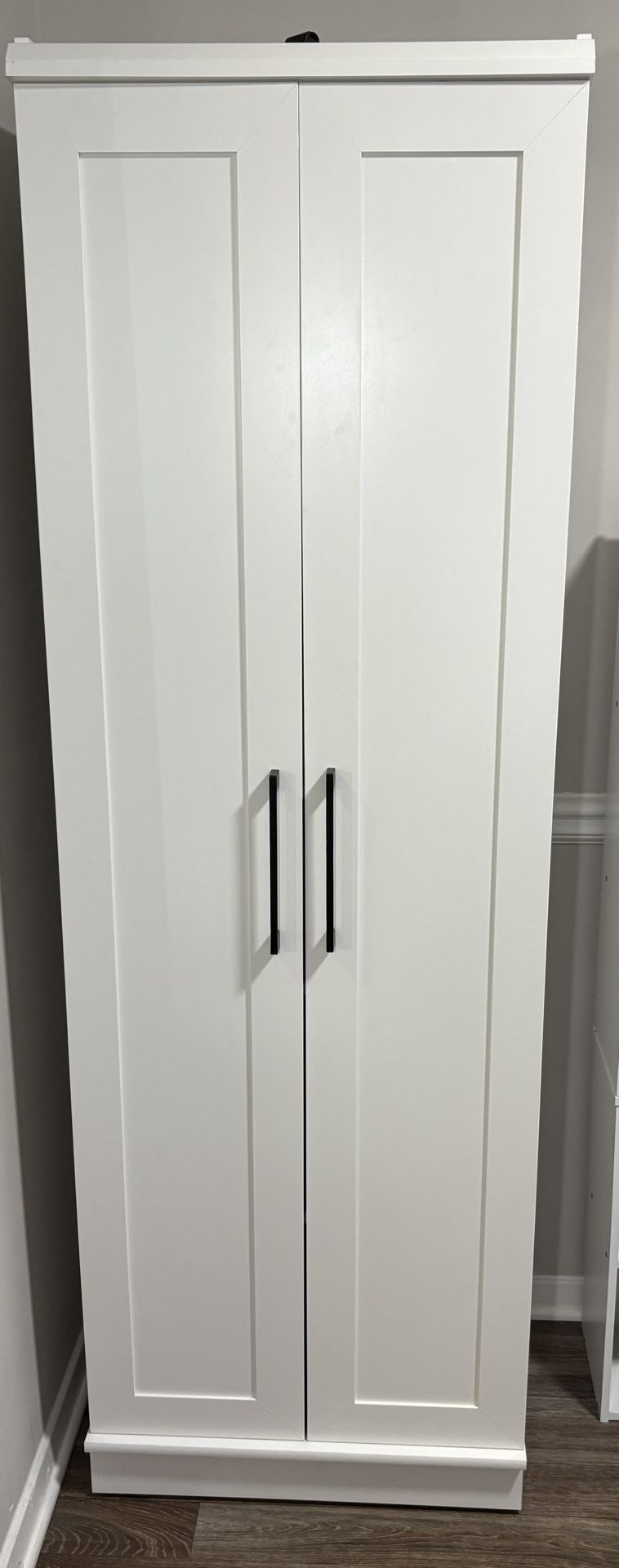 White Pantry/Storage Cabinet with Shelves
