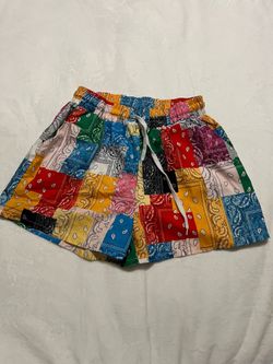 Multi-color Bandana Print Shorts Size Medium