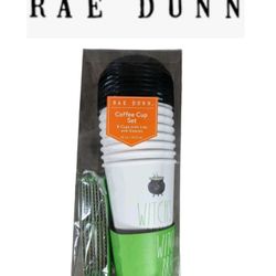 New Rae Dunn 8 Disposable Hot  Cup Set Witch Brew Halloween  Party CAR OFFICE