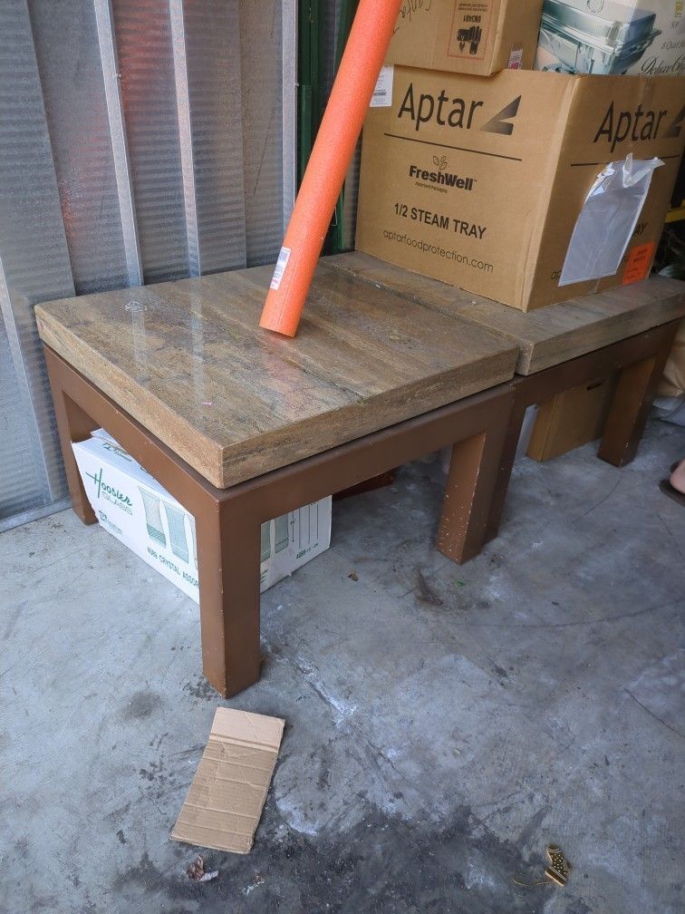 MARBLE END TABLES