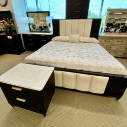 New Queen Bedroom Set- Mattress Not Included