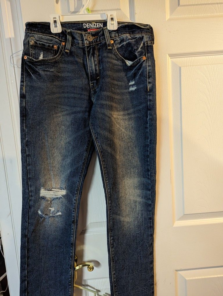 Denizen Levi 283 Jeans Men 30x32 Slim Fit Straight Leg Medium Wash Denim