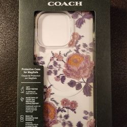 Coach Floral Phone Magsafe Case For Iphone 15 PRO