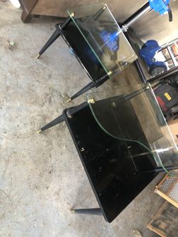 2 antique retro tables