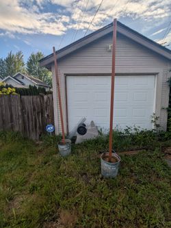 Free shade poles