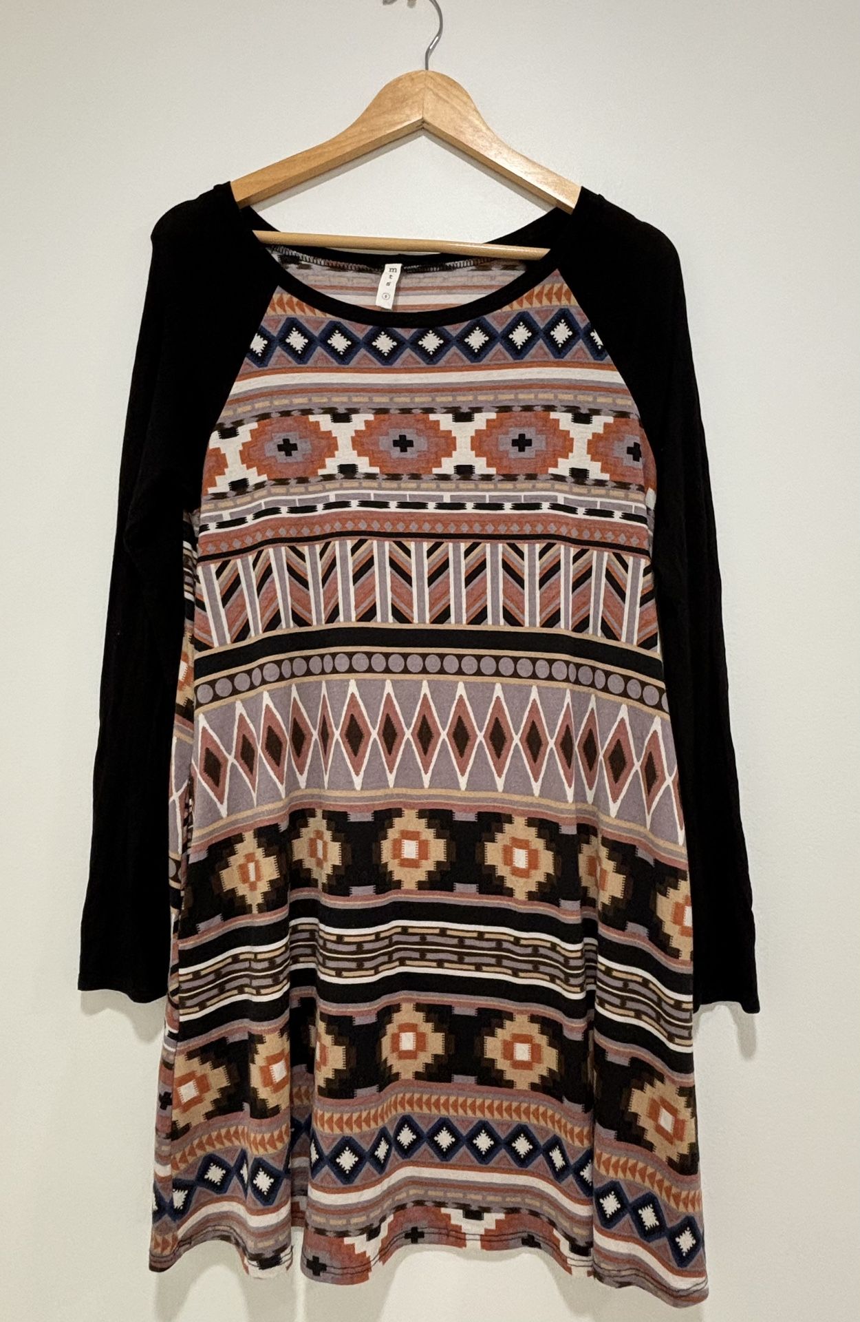 NWOT MTS Boho Long Sleeve Dress Size Small