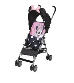 Disney Baby Comfort Height Character Umbrella Stroller with Basket, Peeking Minnie