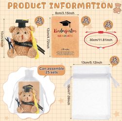 Mini graduation teddy bear