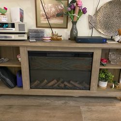 TV Stand w/ Electric Fireplace