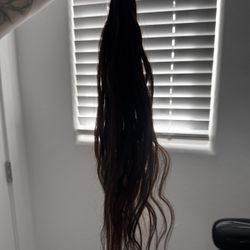 i-tip hair extensions in good condition, 20in brown and blonde made by dream catchers