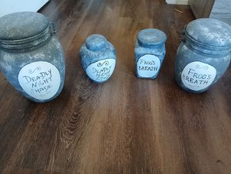 Handmade nightmare before christmas jars