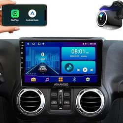 Car Stereo Radio Chevy Chevrolet Silverado 2007-2013, GMC Sierra Yukon Acadia, Wireless CarPlay Android Auto, 10.2 Inch Touch Screen, Backup Camera