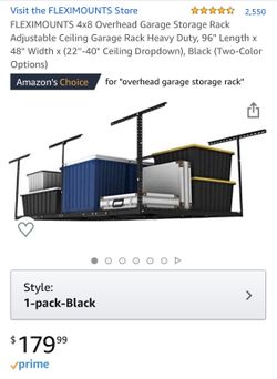 Ceiling storage rack