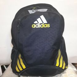 Adidas Fresh Pack Black/Yellow Large Climacool Backpack With Load Spring