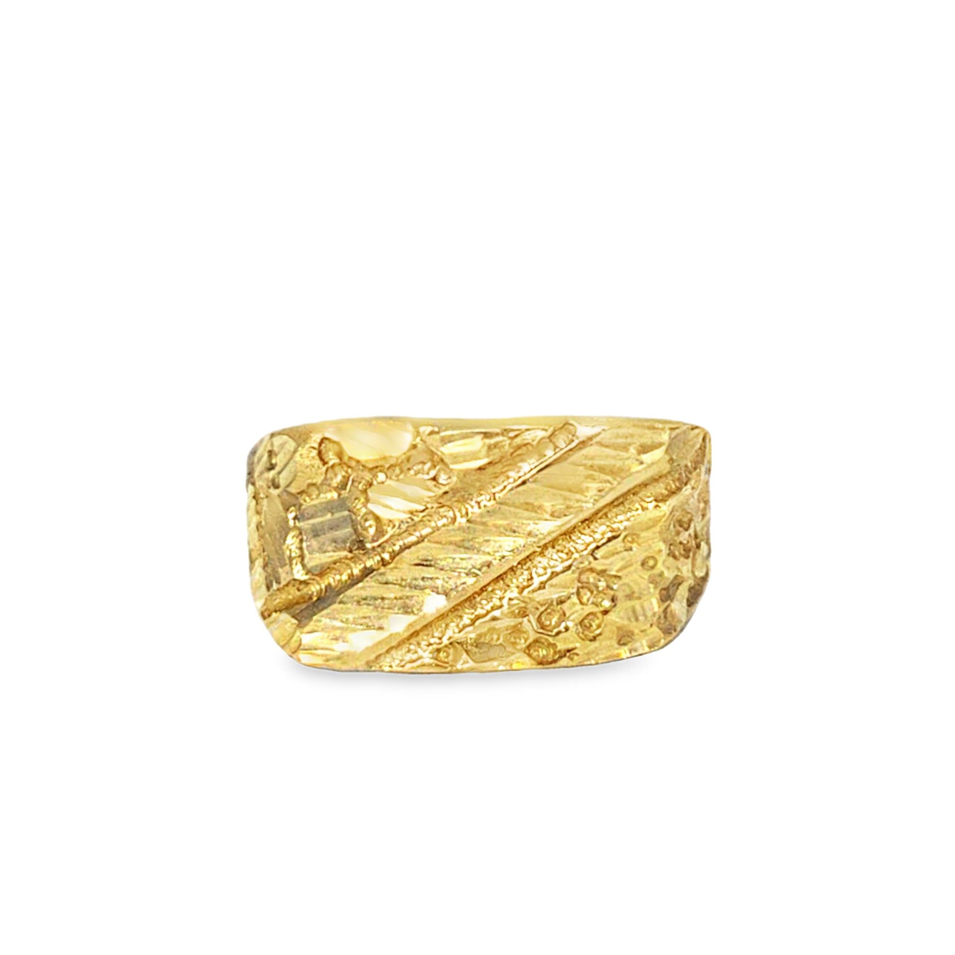 10k Yellow Gold Band Ring 