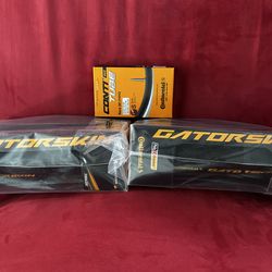 NEW Continental Gatorskin 700x25 Tires (2 Sets) + Race 28 Tube