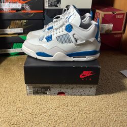 Used Air Jordan 4 Retro Size 10.5 Military Blue 