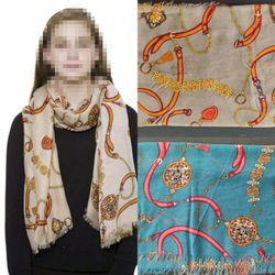 NEW Chain Print Oblong Scarf