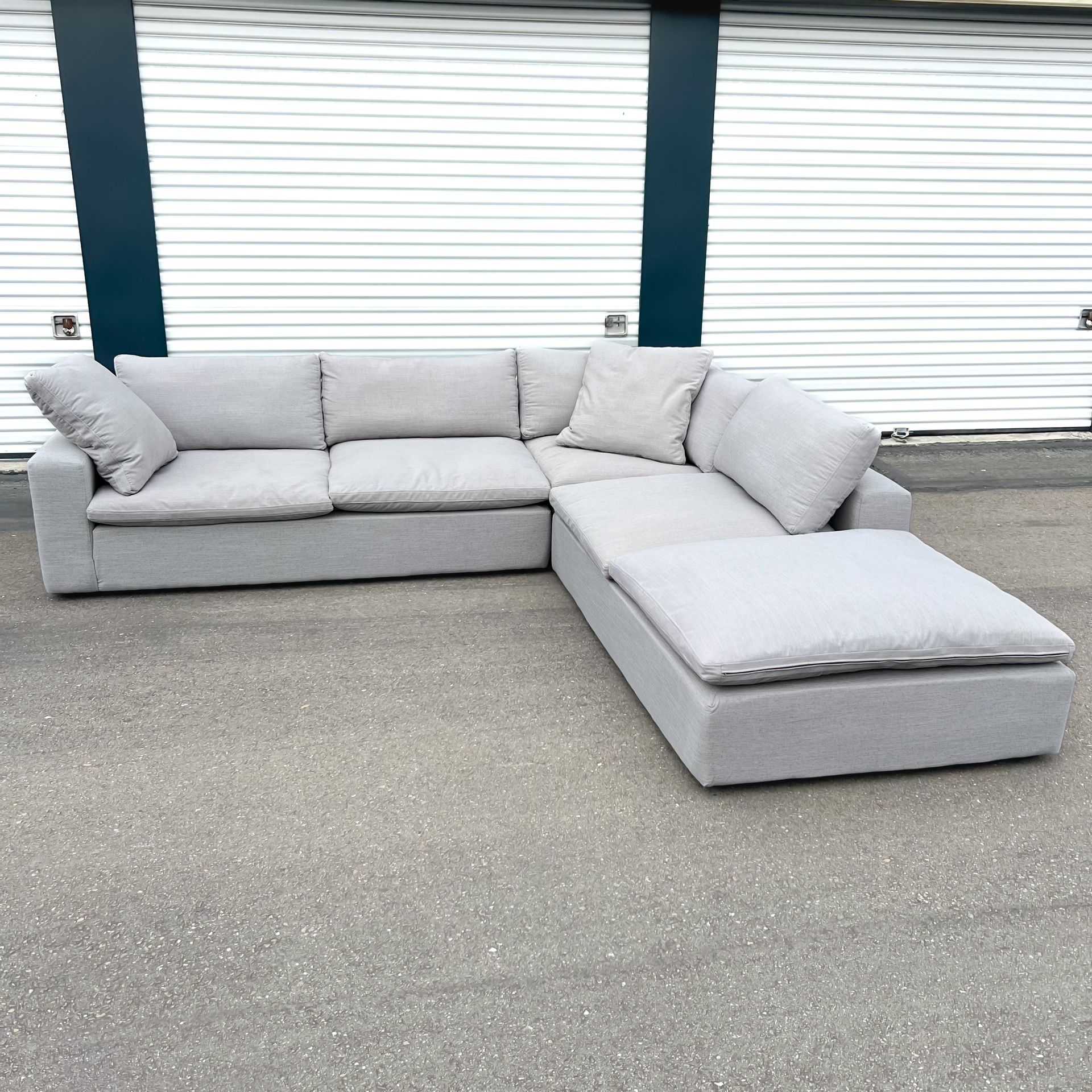 FREE DELIVERY - BRAND NEW Living Spaces Utopia White Modular Cloud Sectional Couch