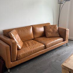 Cognac Couch For Sale