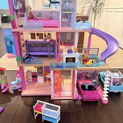Barbie Doll Houses and Camper Accessories And Barbies