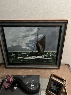 Framed Monet print