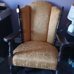 Vintage Rocking Chair Wood Original