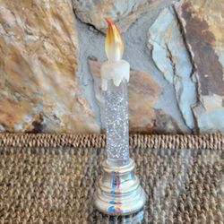 Lighted Glitter Water Candle