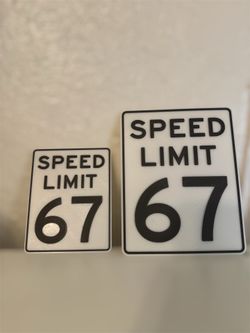 🚧🔥 Speed Limit 67 Sign | Modern Wall Decor | Home & Garage Style