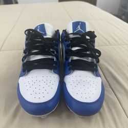 Jordan 1 Low TD Royal Size 10 FJ6245-104 Football Cleat