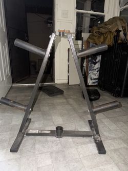 Olympic plate weight rack